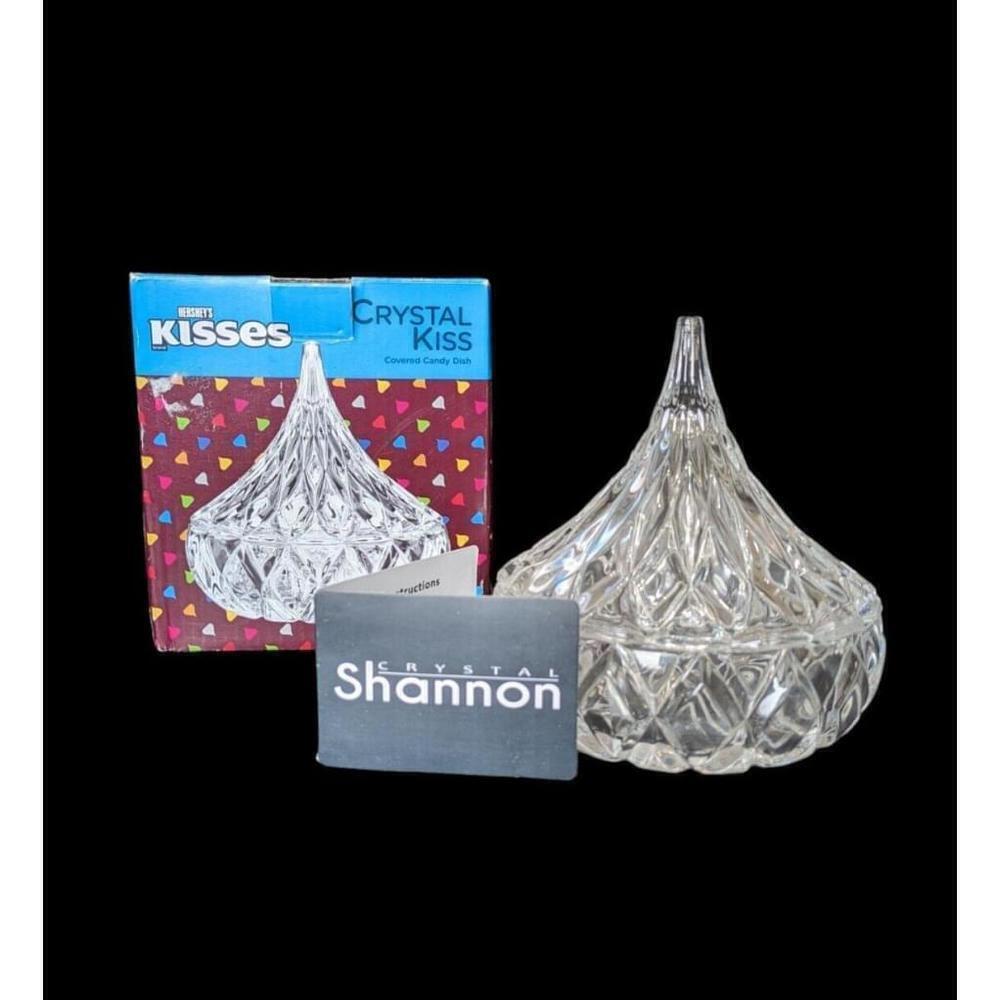Hersheys Kisses Shannon Crystal Covered Candy Dish New Open Box